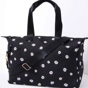 Alice + Olivia by Stacey Bendet Daisy Print Duffel Bag Black